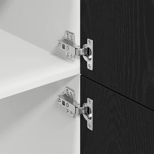 Hängande skåp Lyon Svart Ek 60 x 31 x 207 cm Konstruerat trä