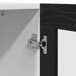 Hängande skåp Riga Svart Ek 60 x 31 x 60 cm Konstruerat trä