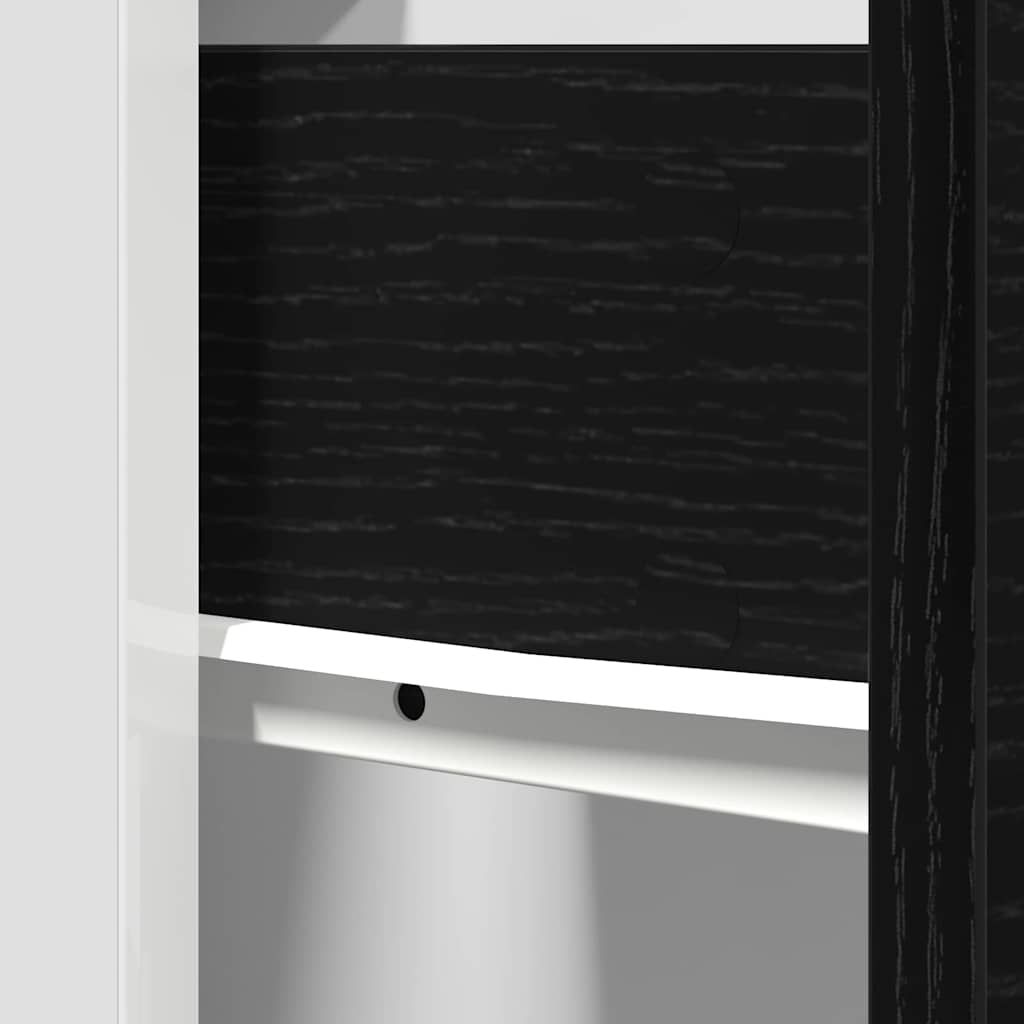 Lådskåp Riga Svart ek 30 x 46 x 81,5 cm Konstruerat trä