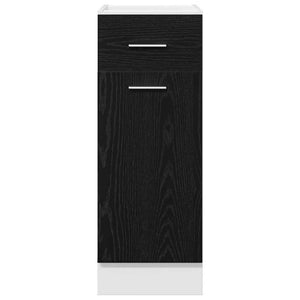 Lådskåp Riga Svart ek 30 x 46 x 81,5 cm Konstruerat trä