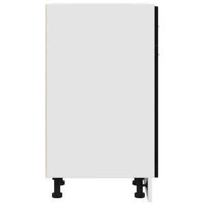 Lådskåp Riga Svart ek 30 x 46 x 81,5 cm Konstruerat trä