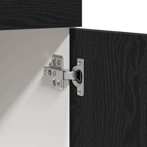 Hängande skåp Riga Svart Ek 60 x 46 x 81,5 cm Konstruerat trä