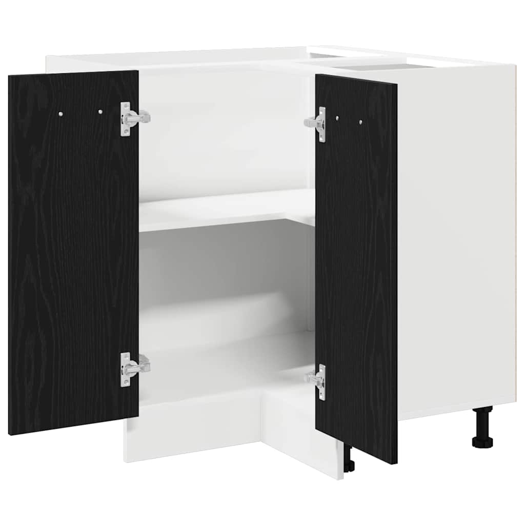 Hängande skåp med hylla Riga Svart Ek 75,5 x 75,5 x 80,5 cm