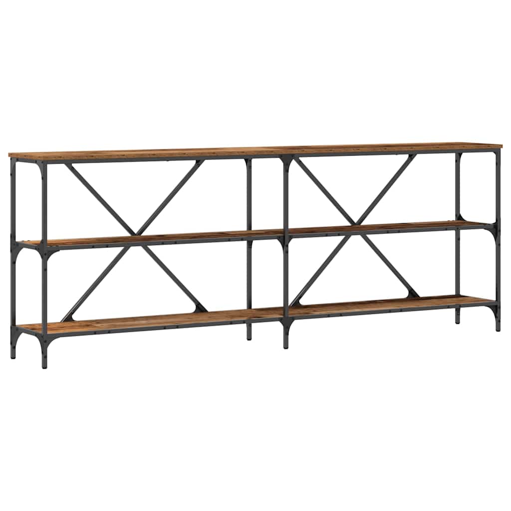 Konsolbord Gammalt trä 200 x 30 x 75 cm Konstruerat trä