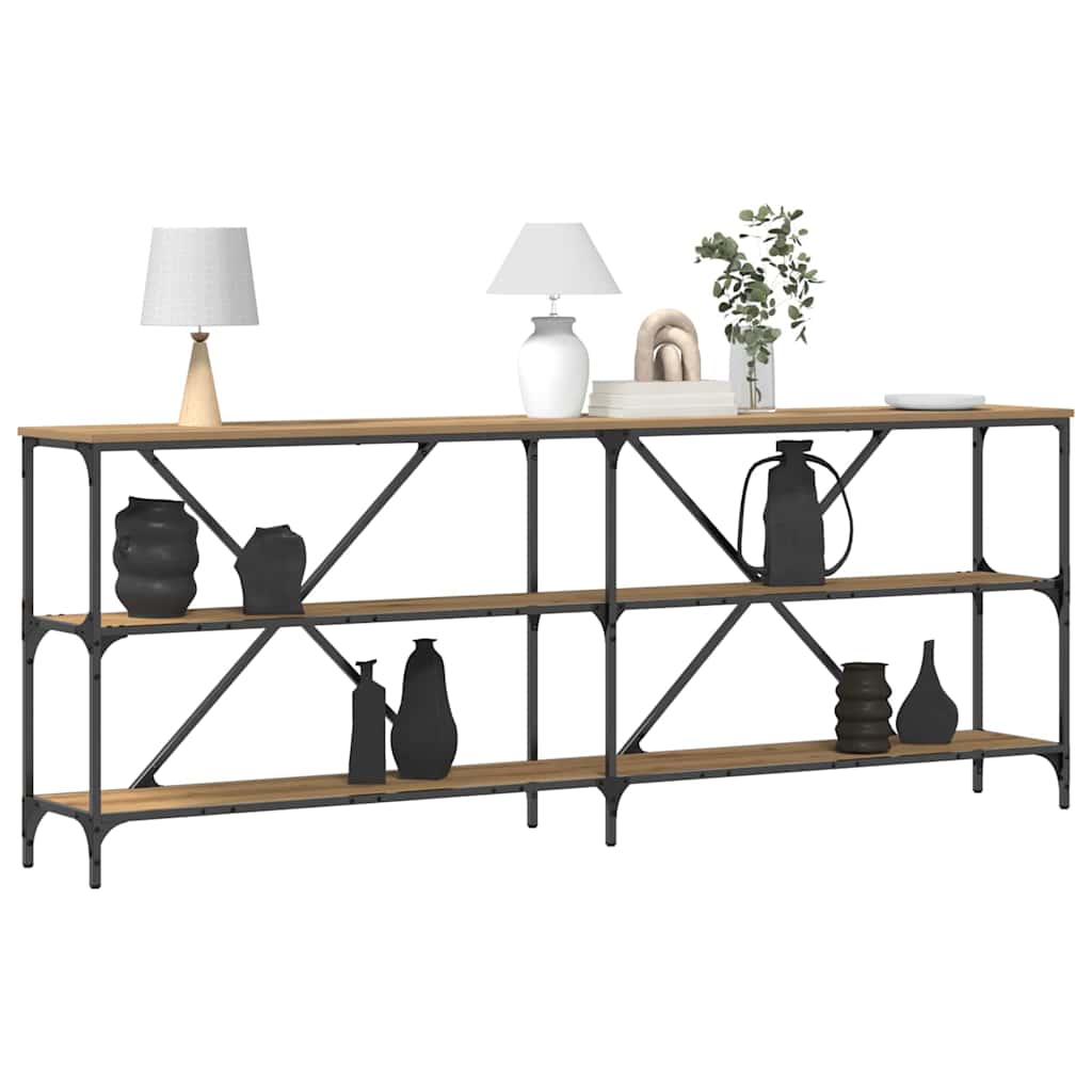 Konsolbord Artisan Ek 200 x 30 x 75 cm Konstruerat trä