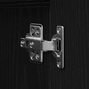 TV-skåp med låda Svart ek 200 x 25 x 44 cm Konstruerat trä