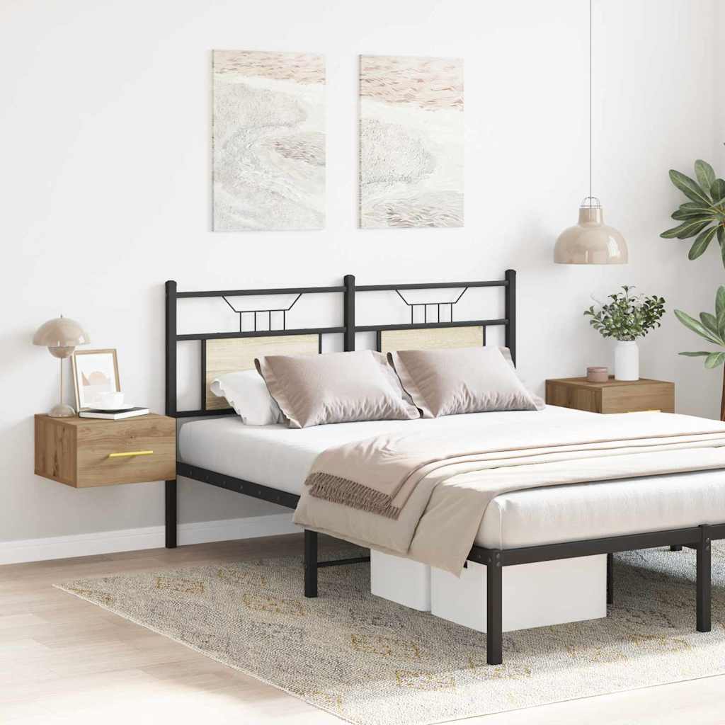 Nattduksbord 2 pcs Artisan Ek 35 x 35 x 20 cm Konstruerat trä