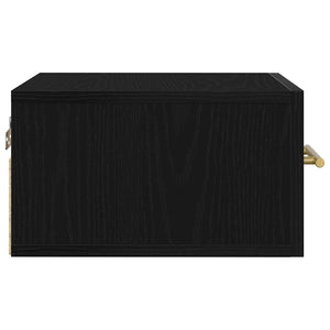 Nattduksbord Svart Ek 35 x 35 x 20 cm Konstruerat trä