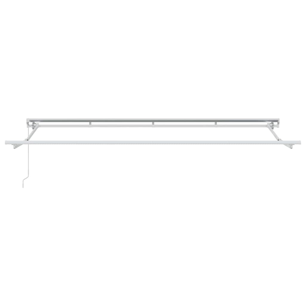 Utfällbar markis Kräm 350 x 200 cm Polyester och aluminium