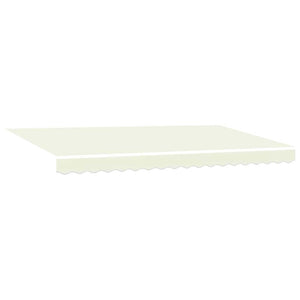 Utfällbar markis Kräm 350 x 200 cm Polyester och aluminium