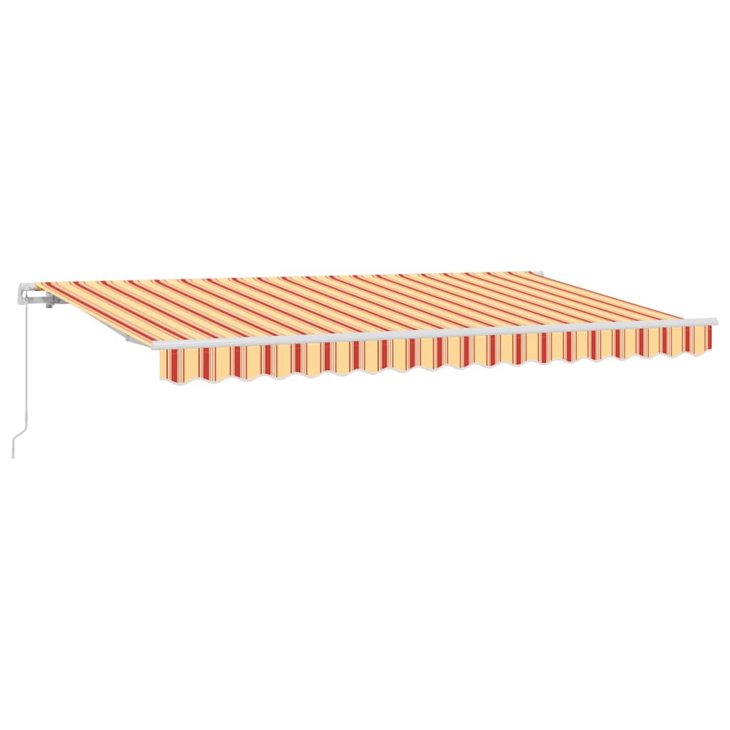 Utdragbar markis Gul 400 x 200 cm tyg