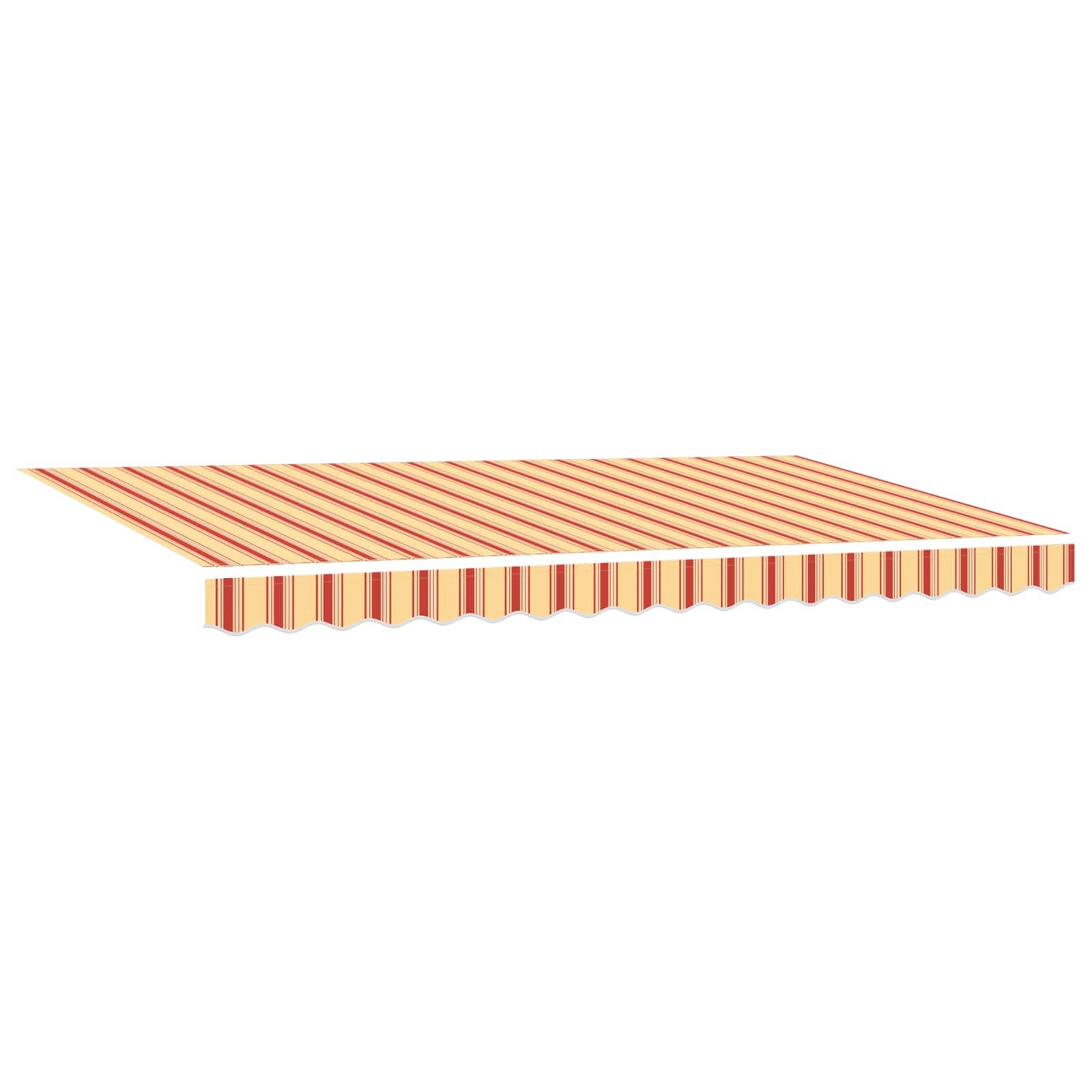 Utdragbar markis Gul 400 x 200 cm tyg