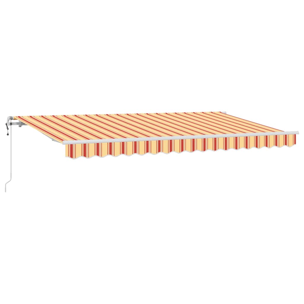 Utdragbar markis Gul 400 x 200 cm tyg