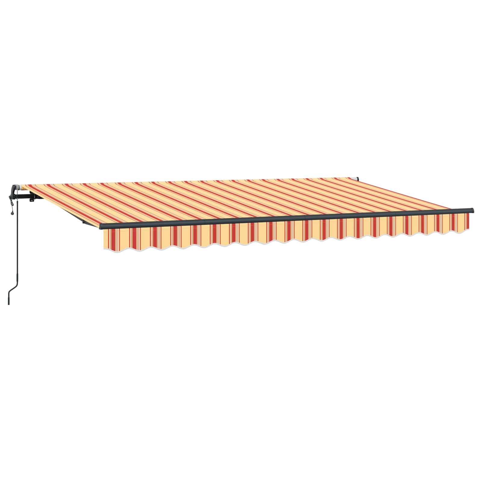 Utdragbar markis Gul 400 x 200 cm tyg