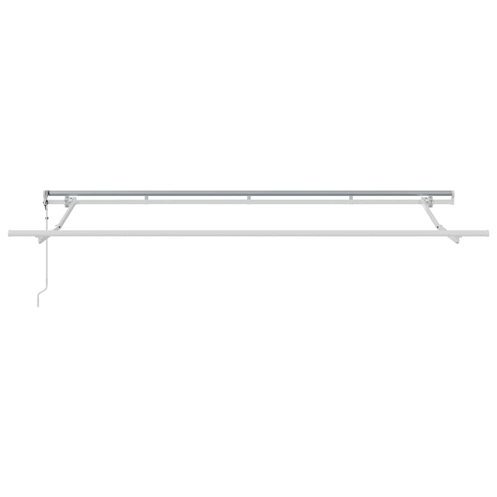 Utfällbar markis Vit 400 x 200 cm tyg