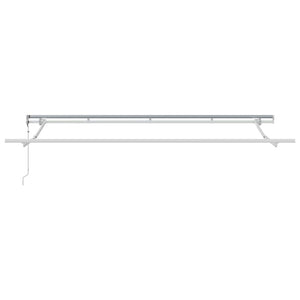 Utfällbar markis Vit 400 x 200 cm tyg