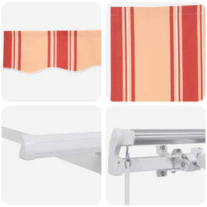 Markis Gul och Orange 450 x 350 x 165 cm Polyester