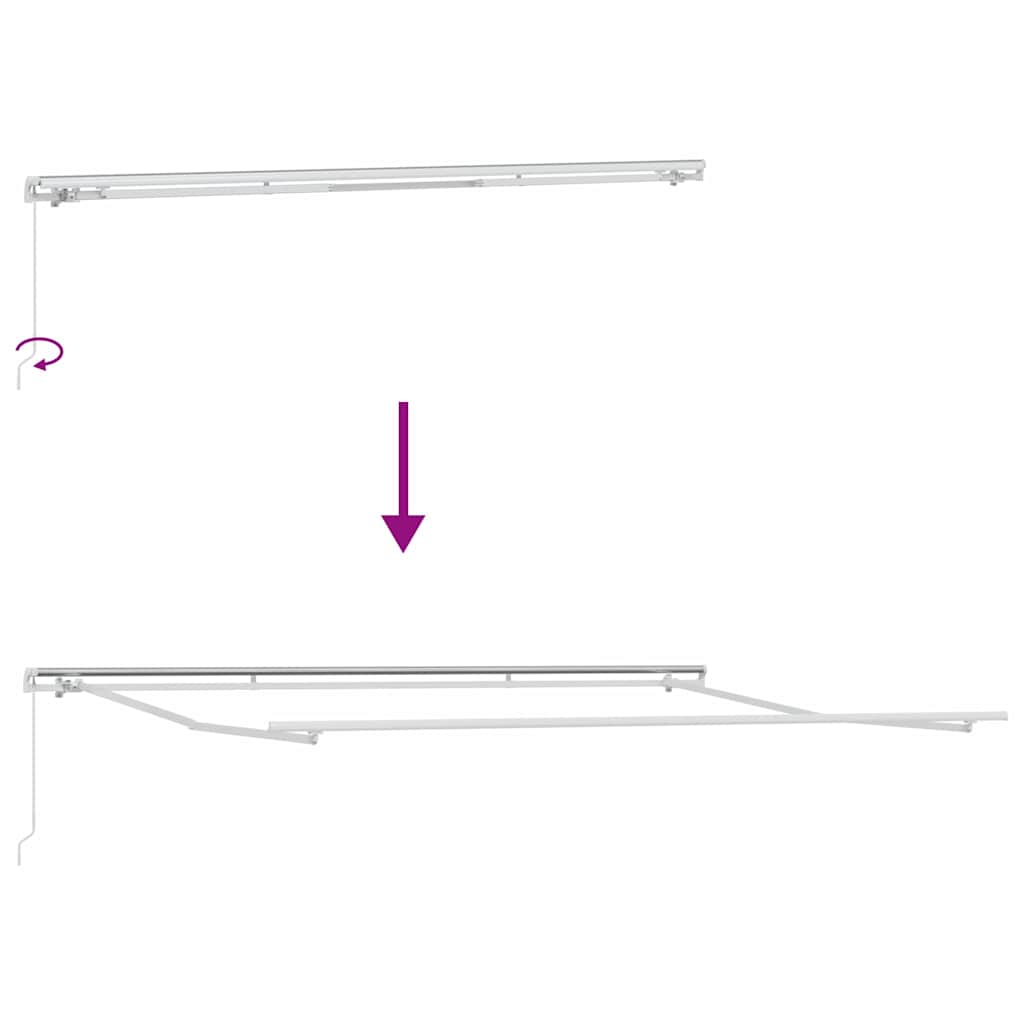 Markis Gul och Orange 450 x 350 x 165 cm Polyester