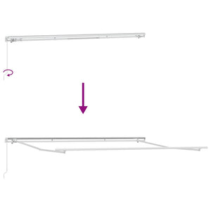 Markis Gul och Orange 450 x 350 x 165 cm Polyester