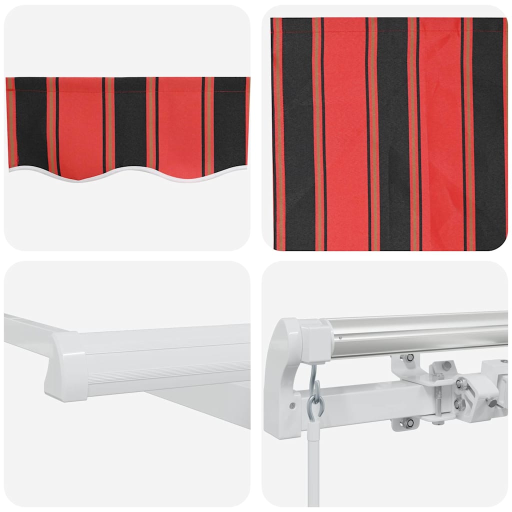 Markis Orange och Brunt 500 x 300 x 165 cm Polyester och metall