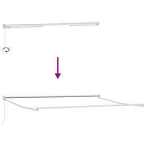 Markis Orange och Brunt 500 x 300 x 165 cm Polyester och metall