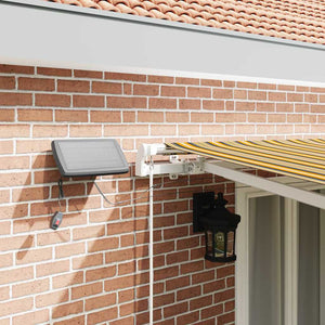 Utfällbar markis Flerfärgsdesign 500 × 300 cm Tyger och Stål