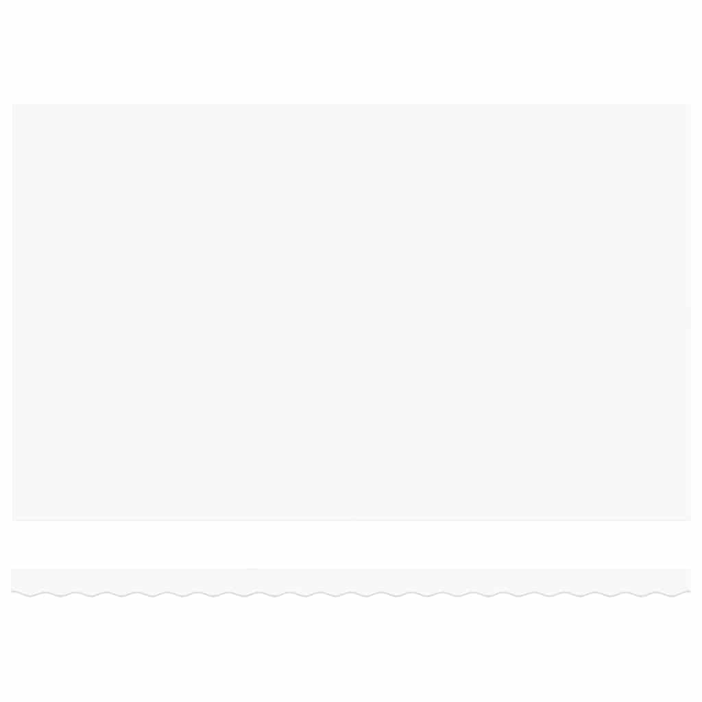 Utfällbar markis Vit 500 × 350 cm Tyger och Stål