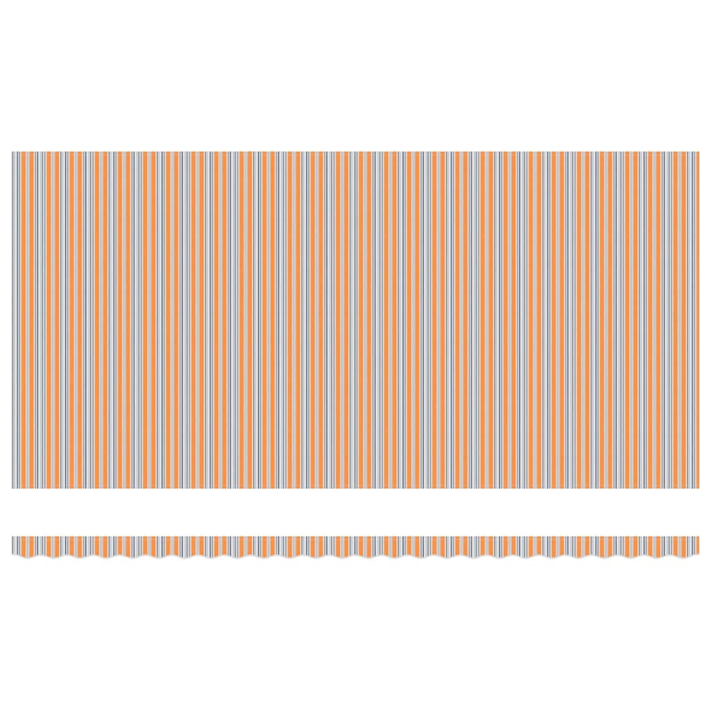 Utfällbar markis Flerfärgsdesign 600 × 300 cm Tyger och Stål