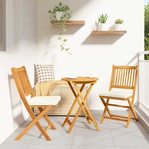 Trädgårds Bistro Set 3 pcs Brun Massivt Akaciaträ
