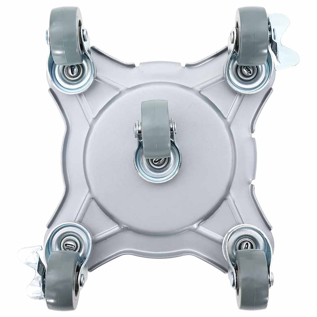 Möbelhjul 4 st med lyftare 15,5x15,5x5,5 cm stål 1000 kg