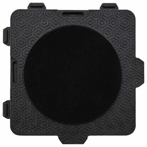 Möbelhjul 4 st med lyftare svarta 13,5x13,5x4,2 cm 300 kg