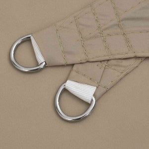 Solskydd segel taupe 2x2x2 m 100% polyester Oxford