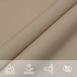Solskydd segel taupe 2x2x2 m 100% polyester Oxford