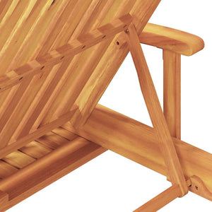 Solstol Reclining 3 pcs Taupe Massivt Akaciaträ