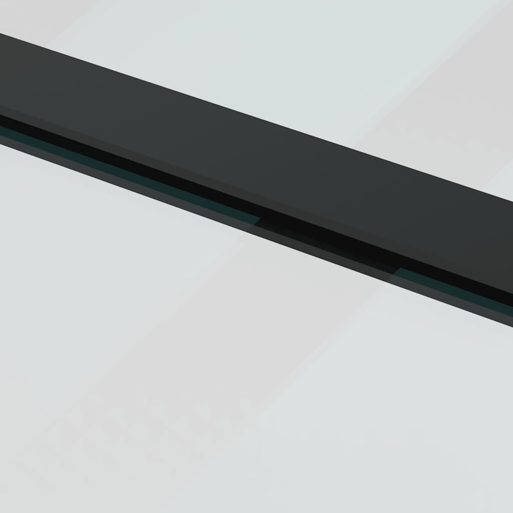 Skjutdörr med beslagset ESG glas och aluminium 76x205 cm