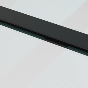 Skjutdörr med beslagset ESG glas och aluminium 90x205 cm