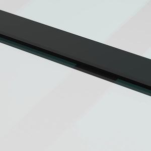 Skjutdörr med beslagset ESG glas och aluminium 90x205 cm