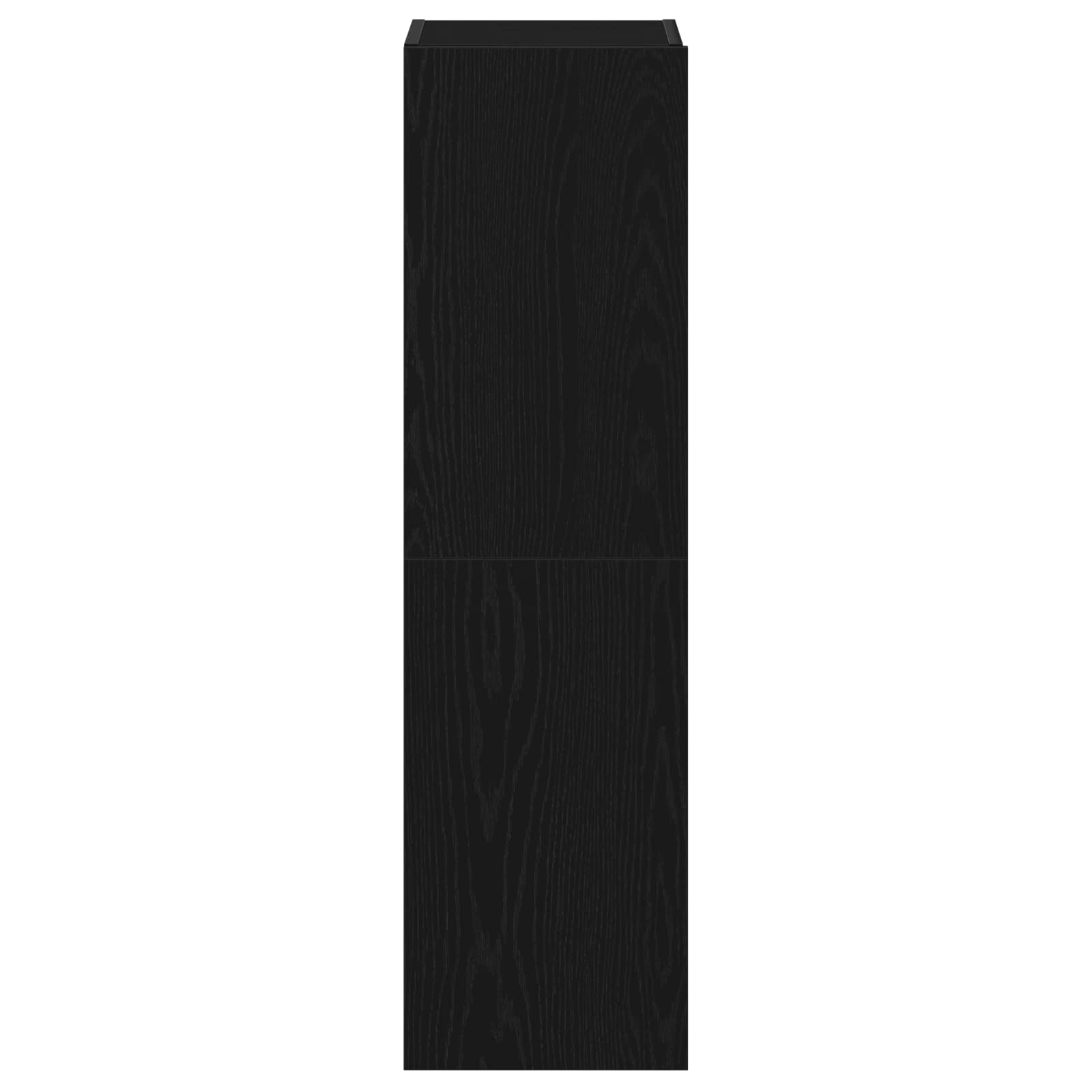 TV-bänkset 4 pcs Svart Ek 130,5 x 30 x 140 cm Konstruerat trä