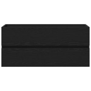 Diskho skåp med dörr Svart ek 100 x 39 x 62 cm Konstruerat trä