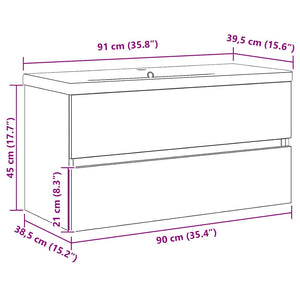 Diskho skåp med dörr Svart ek 90 x 39 x 62 cm Konstruerat trä