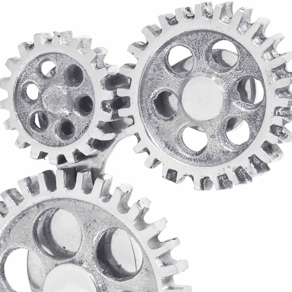 Bokstöd 2 pcs Silver 10 x 10 x 22 cm Aluminium