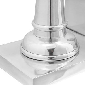 Bokstöd 2 pcs Silver 11 x 12 x 19,5 cm Aluminium