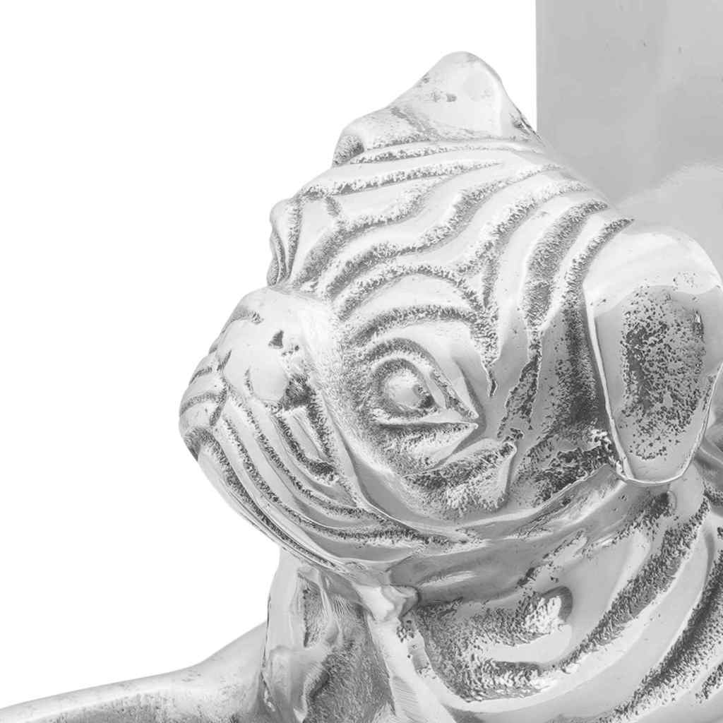 Bokstöd 2 pcs Silver 12 x 15 x 18 cm Aluminium