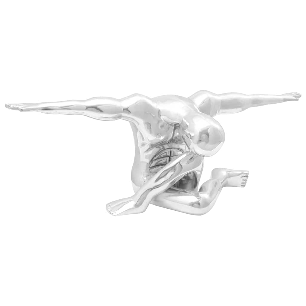 Skulptur Silver 91,5 x 32 x 33 cm Aluminium