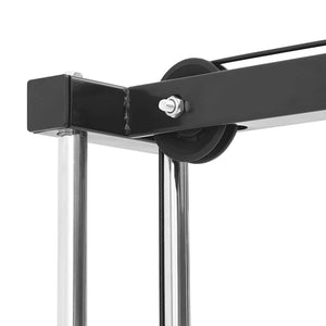 Latsdragsmaskin Svart 110 x 70 x 187 cm Pulverlackerad stål