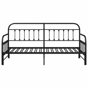 Dagbäddram Svart 100 x 200 cm Pulverlackerat stål