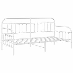 Dagbäddram Vit 107 x 203 cm Pulverlackerat stål