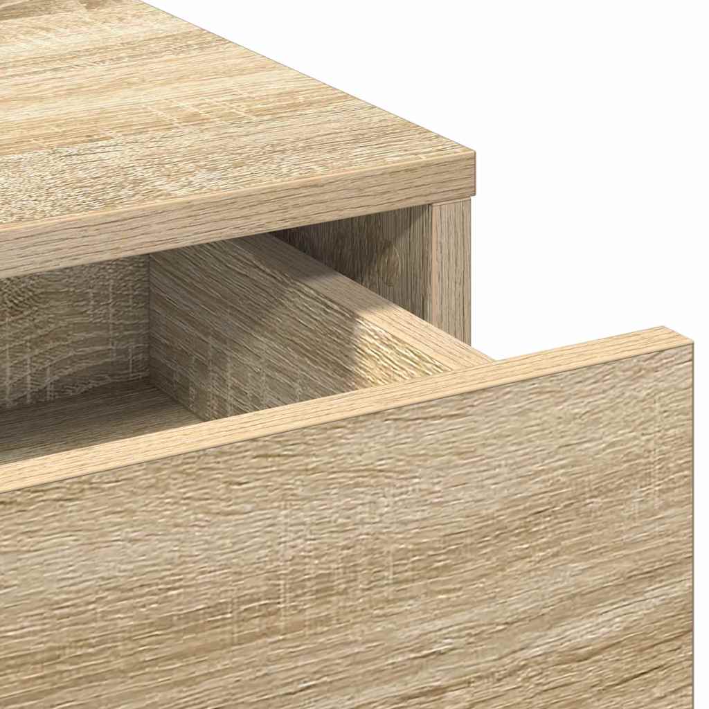 Smyckebord med låda Sonoma-ek 50 x 41 x 135 cm Konstruerat trä