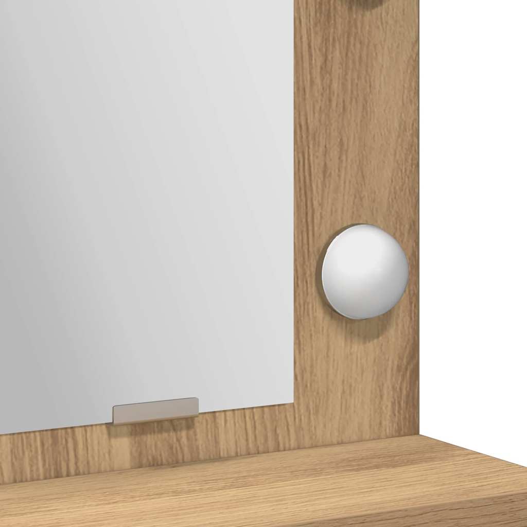 Smyckebord med låda Artisan Ek 50 x 41 x 135 cm Konstruerat trä