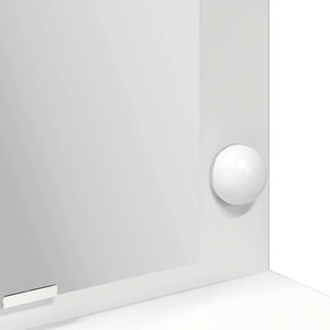 Smyckebord med hylla Vit 100 x 41 x 135 cm Konstruerat trä